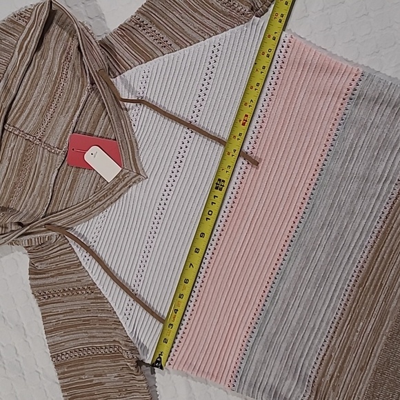 🤩4/$25 Lightweight Block Knit Long Sleeve Sweater Hoodie - Picture 5 of 10